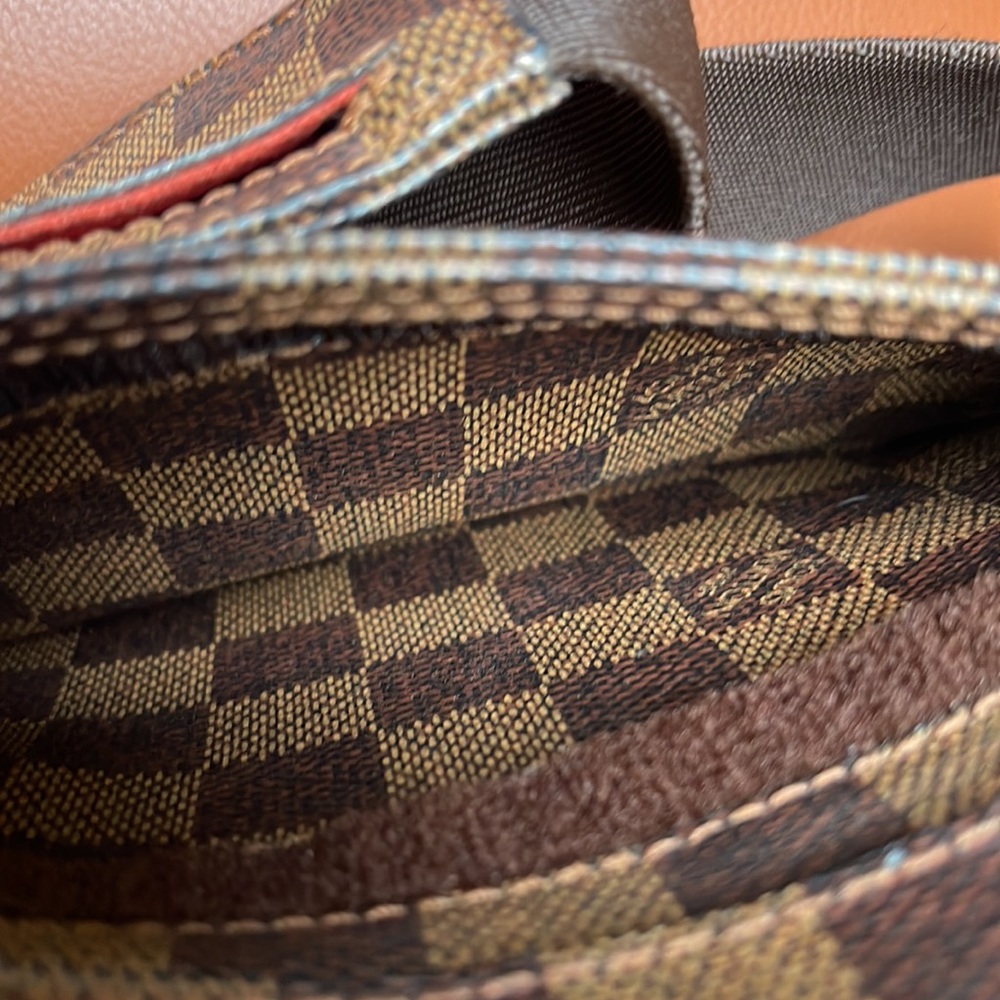 LIKE NEW LOUIS VUITTON DAMIER EBENE BROWN CANVAS GERONIMOS BAG CA1022 N51994 - Picture 11 of 17